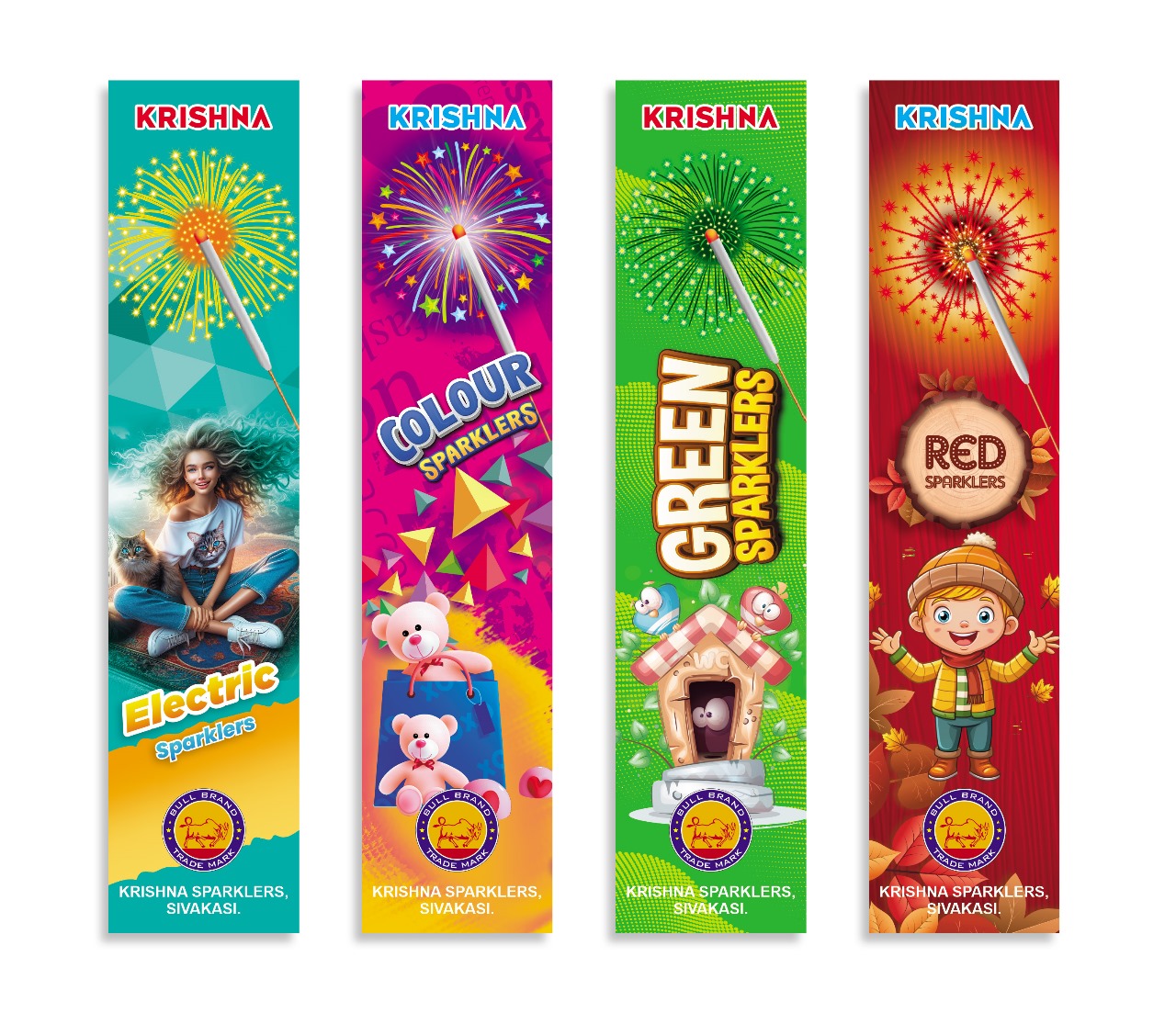 Krish Crackers 10 Cm Electric Sparklers(5box)